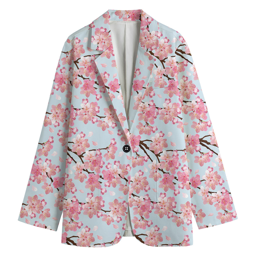 Sakura Flower Cherry Blossom Print Women's Blazer