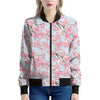 Sakura Flower Cherry Blossom Print Women's Bomber Jacket