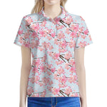 Sakura Flower Cherry Blossom Print Women's Polo Shirt