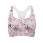 Sakura Flower Cherry Blossom Print Women's Sports Bra