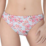 Sakura Flower Cherry Blossom Print Women's Thong