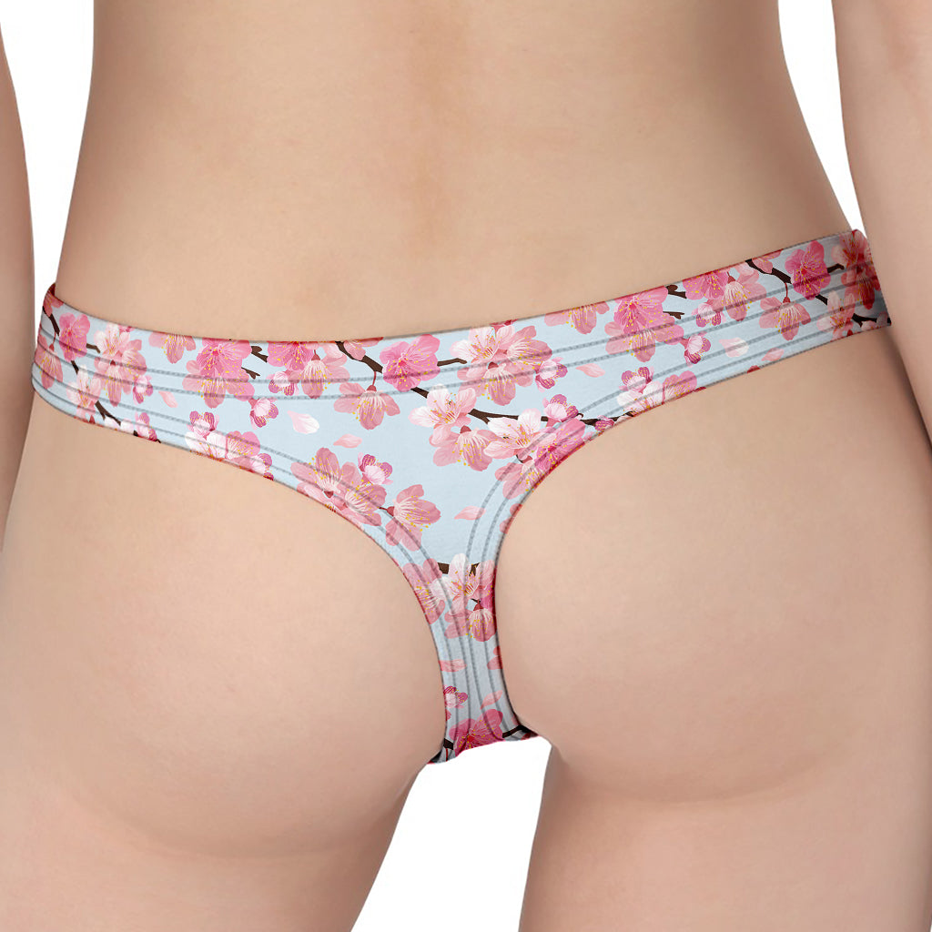 Sakura Flower Cherry Blossom Print Women's Thong