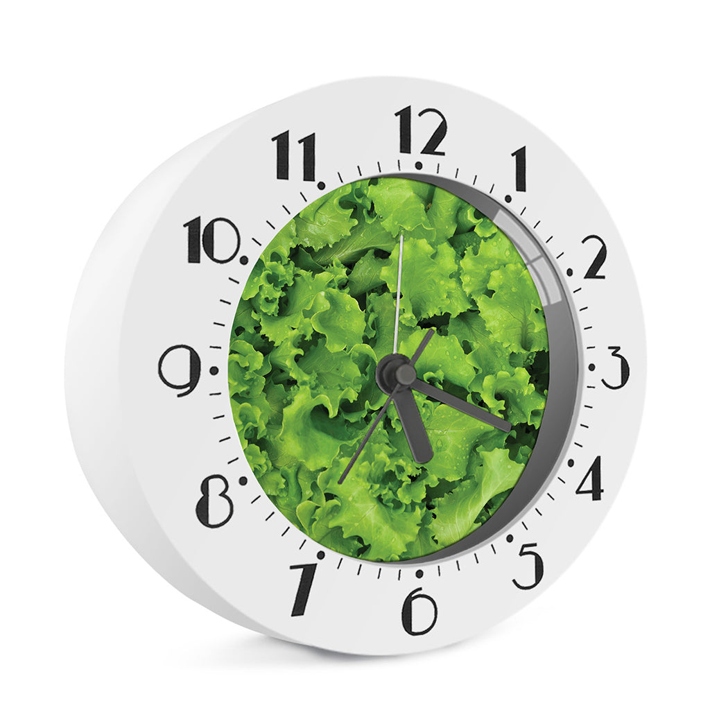 Salad Vegetable Print Alarm Clock