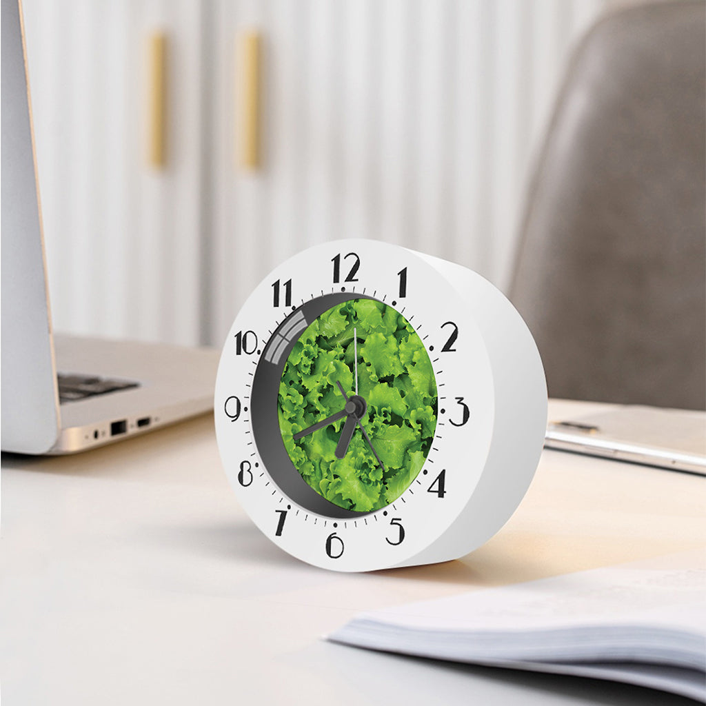 Salad Vegetable Print Alarm Clock