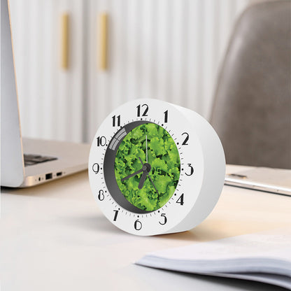 Salad Vegetable Print Alarm Clock