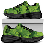 Salad Vegetable Print Black Chunky Shoes