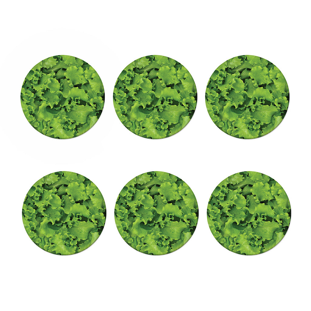 Salad Vegetable Print Coaster Set