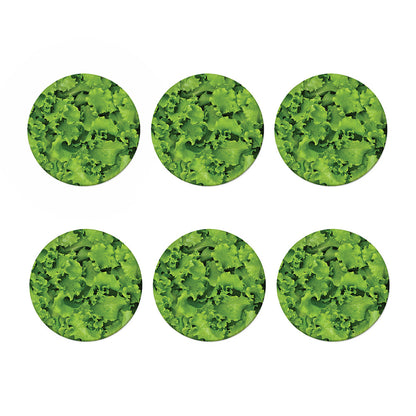 Salad Vegetable Print Coaster Set