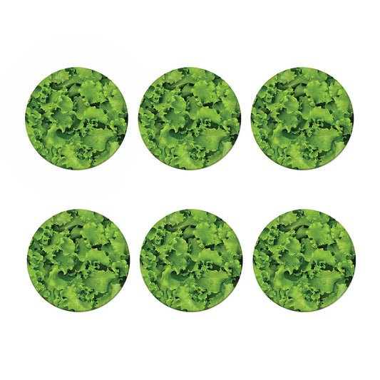 Salad Vegetable Print Coaster Set