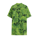 Salad Vegetable Print Cotton Hawaiian Shirt