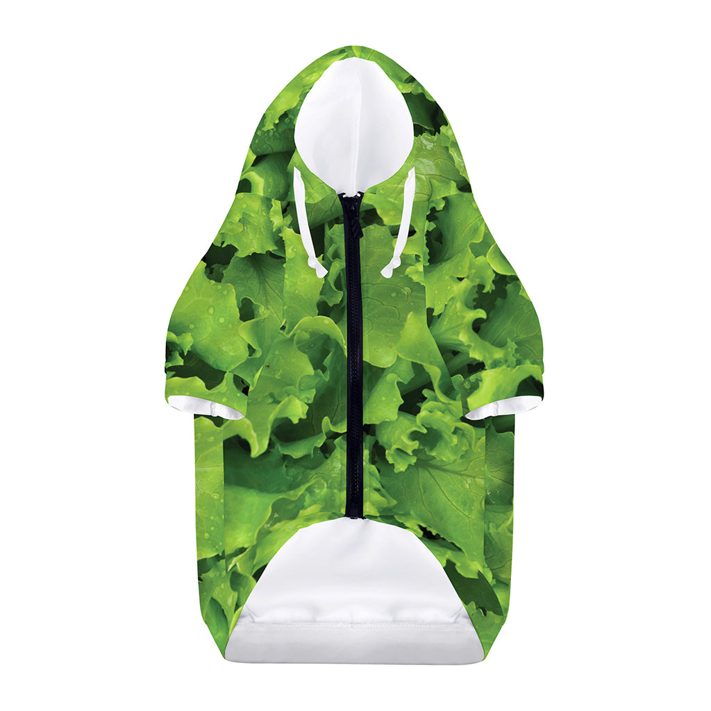 Salad Vegetable Print Dog Zip Up Hoodie
