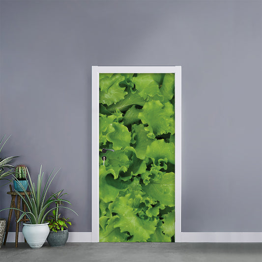 Salad Vegetable Print Door Sticker