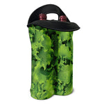 Salad Vegetable Print Double Neoprene Wine Tote