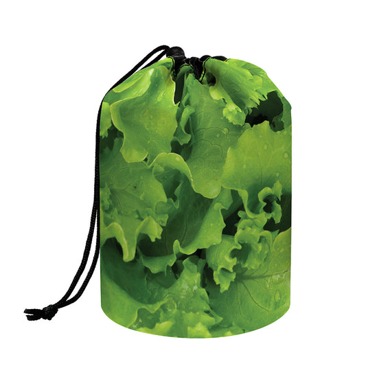 Salad Vegetable Print Drawstring Makeup Bag