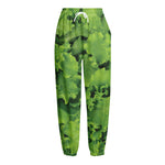 Salad Vegetable Print Fleece Lined Knit Pants