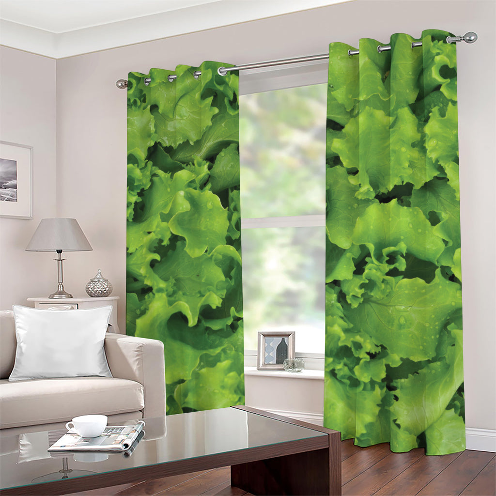 Salad Vegetable Print Grommet Curtains
