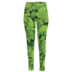 Salad Vegetable Print High-Waisted Pocket Leggings