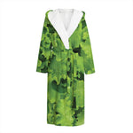 Salad Vegetable Print Hooded Bathrobe