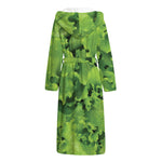 Salad Vegetable Print Hooded Bathrobe