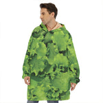 Salad Vegetable Print Hoodie Blanket