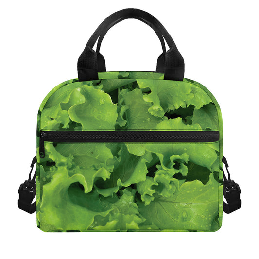 Salad Vegetable Print Insulated Lunch Bag