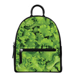 Salad Vegetable Print Leather Backpack