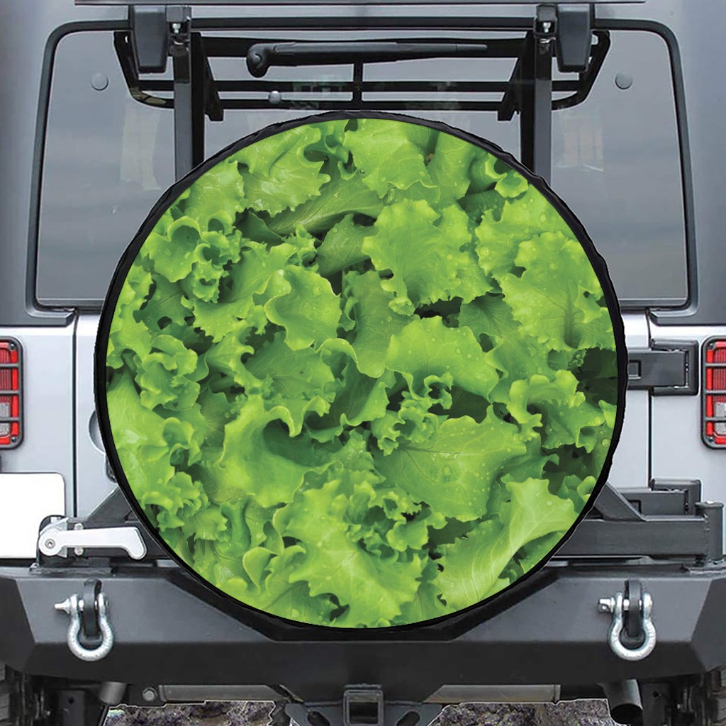 Salad Vegetable Print Leather Spare Tire Cover