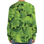 Salad Vegetable Print Long Sleeve Baseball Jersey