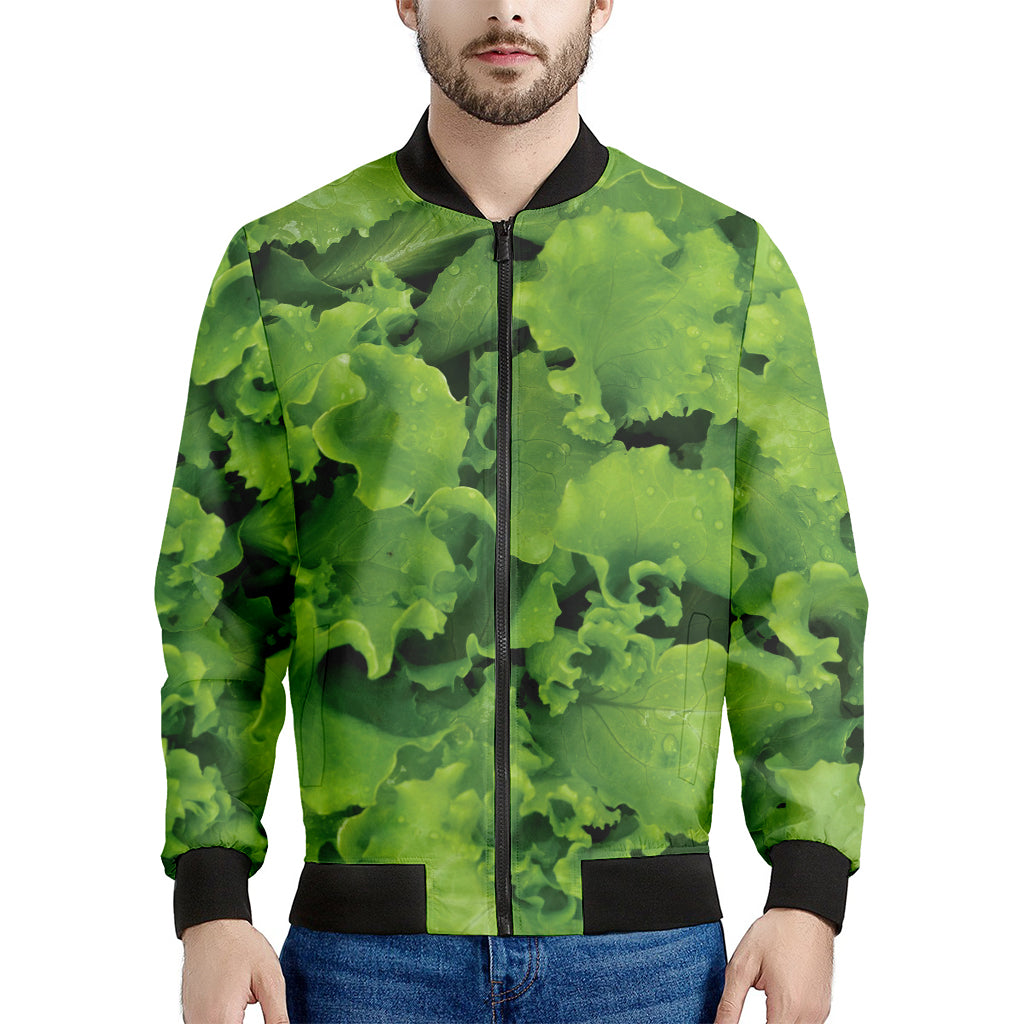 Salad Vegetable Print Men's Bomber Jacket