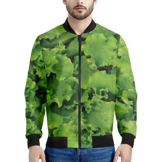 Salad Vegetable Print Men's Bomber Jacket