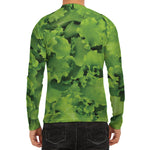 Salad Vegetable Print Men's Long Sleeve Rash Guard