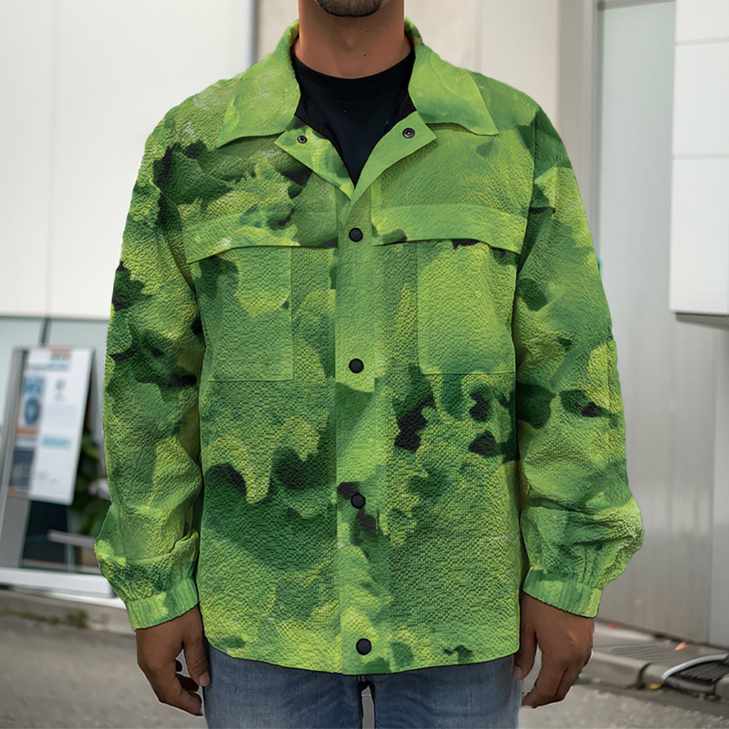 Salad Vegetable Print Men's Shirt Jacket