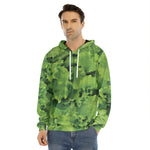 Salad Vegetable Print Men's Velvet Pullover Hoodie