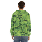 Salad Vegetable Print Men's Velvet Pullover Hoodie