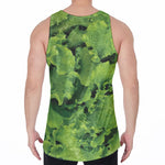 Salad Vegetable Print Men's Velvet Tank Top
