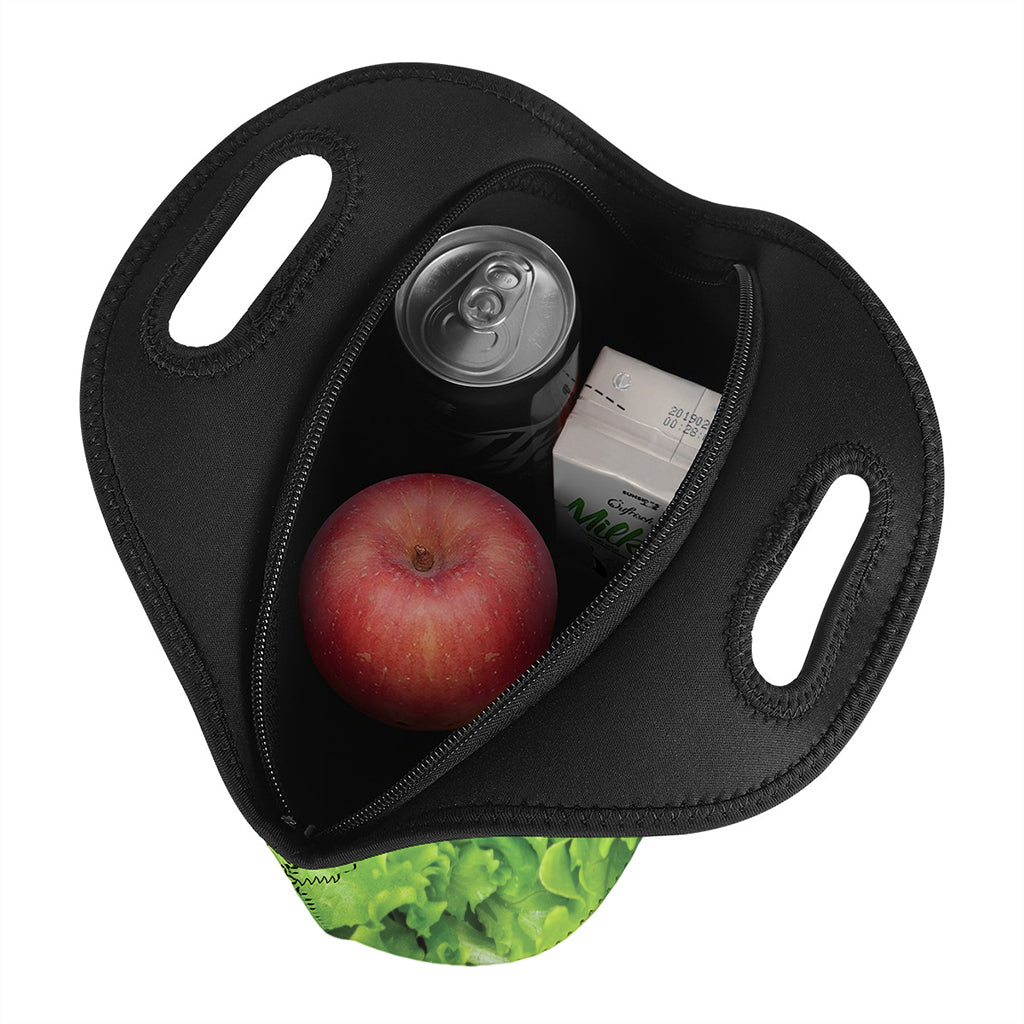 Salad Vegetable Print Neoprene Lunch Bag