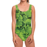 Salad Vegetable Print One Piece Swimsuit