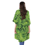 Salad Vegetable Print Open Front Beach Cover Up