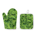 Salad Vegetable Print Oven Mitt And Pot Holder Set