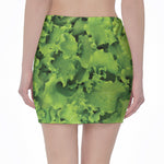 Salad Vegetable Print Pencil Mini Skirt