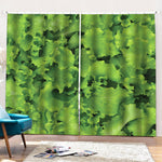 Salad Vegetable Print Pencil Pleat Curtains