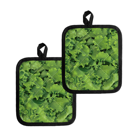 Salad Vegetable Print Pot Holders