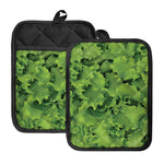 Salad Vegetable Print Pot Holders With Pocket