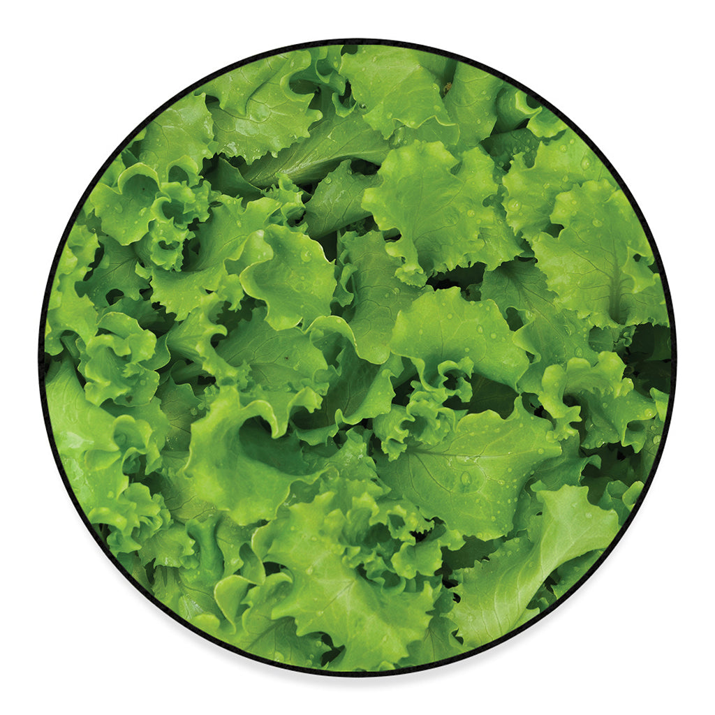Salad Vegetable Print Round Floor Mat