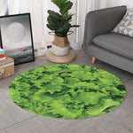 Salad Vegetable Print Round Rug