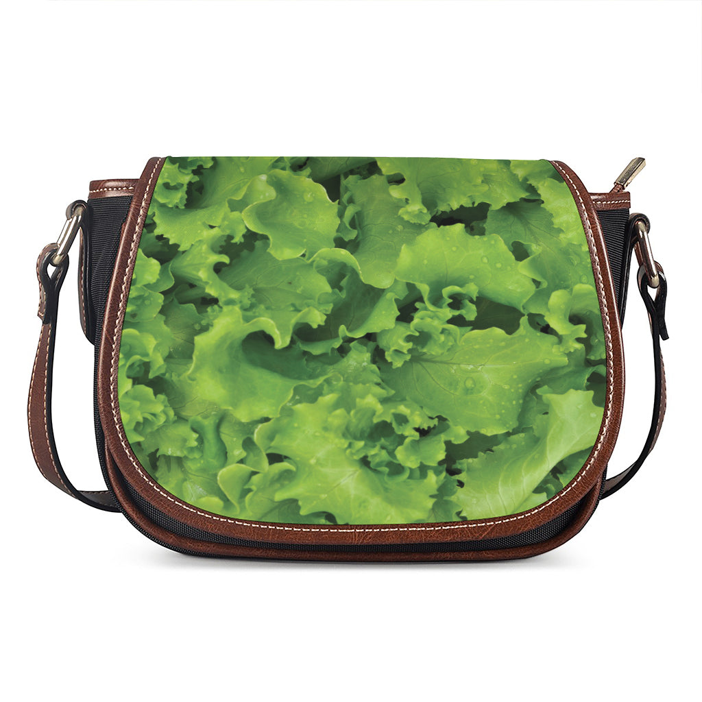 Salad Vegetable Print Saddle Bag