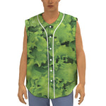 Salad Vegetable Print Sleeveless Baseball Jersey