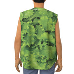 Salad Vegetable Print Sleeveless Baseball Jersey