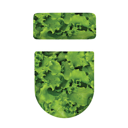 Salad Vegetable Print Toilet Lid And Tank Cover Set