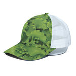 Salad Vegetable Print White Mesh Trucker Cap